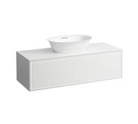 LAUFEN The New Classic Sideboard, découpe au centre, 1175x455x345mm, 1 tiroir, pour bac à linge H812852/3, H4060210856271, Couleur: Trafic gris