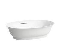 LAUFEN La nouvelle vasque classique H8128537571091 55x38cm, sans trou pour robinet, avec trop-plein, blanc mat