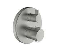 Twinplus mitigeur bain-douche thermostatique à enc avec simibox pvd couleur inox - LAUFEN HF905475423000