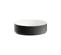 Vasque Laufen UNISONO H512UO4B991121 400 x 400 x 116 mm, sans trou de robinetterie, sans trop-plein, noir et blanc