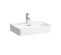 LAUFEN VAL lavabo à poser, 1 trou pour robinet, avec trop-plein, US fermé 600x420mm, H8162837571041, Couleur: blanc mat