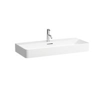 LAUFEN VAL lavabo à poser, 2 trous pour robinet, sans trop-plein, 950x420mm, US. poncé, H8162877161151, Couleur: Noir Mat