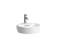 LAUFEN VAL lavabo à poser, sans trou pour robinet, avec trop-plein, 400x425mm, US. poncé, H8132817581091, Couleur: Graphite mat