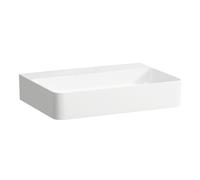 LAUFEN VAL lavabo à poser, sans trou pour robinet, sans trop-plein, US fermé 600x420mm, H8162834001121, Couleur: Blanc avec LCC