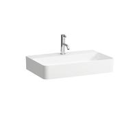LAUFEN VAL lavabo, encastré, 1 trou de robinet, sans trop-plein, 650x420, H8102847571111, Couleur: blanc mat