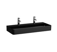 LAUFEN VAL lavabo, encastré, 2 trous pour robinet, avec trop-plein, 950x420mm, H8102877161071, Couleur: Noir Mat