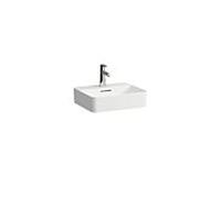 LAUFEN VAL vasque, 3 trous pour robinet, avec trop-plein, 450x380mm, H8122804001081, Couleur: Blanc avec LCC