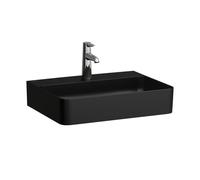 LAUFEN VAL lavabo, encastré, 1 trou pour robinet, sans trop-plein, 550x420mm, H8102827161111, Couleur: Noir Mat