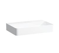 LAUFEN VAL lavabo à poser, sans trou pour robinet, sans trop-plein, US fermé 650x420mm, H8162840001121, Couleur: Blanc