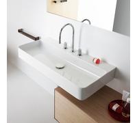 Laufen VAL lavabo à poser, 3 trous pour robinet, sans trop-plein, fermé US 950x420mm, H816287, Coloris: Blanc - H8162870001581
