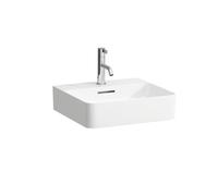 LAUFEN VAL lave-mains, 1 trou de robinetterie, avec trop-plein, 450x420mm, H8152814001041, Couleur: Blanc avec LCC