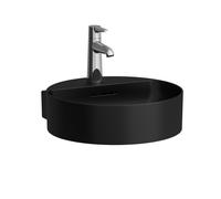 LAUFEN VAL Lave-mains, encastré, sans robinetterie, avec trop-plein, 400x425mm, H8112817161091, Couleur: Noir Mat