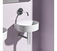 LAUFEN VAL Lave-mains, encastré, sans robinetterie, sans trop-plein, 400x425mm, H8112810001121, Couleur: Blanc