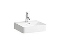 LAUFEN Val lave-mains H8152817571041 45x42cm, blanc mat, avec trou pour robinetterie, avec trop-plein