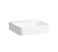 LAUFEN VAL lavabo à poser, sans trou pour robinet, sans trop-plein, US fermé 450x420mm, H8162800001121, Couleur: Blanc