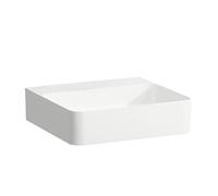 LAUFEN VAL lavabo à poser, sans trou pour robinet, sans trop-plein, US fermé 450x420mm, H8162807571121, Couleur: blanc mat