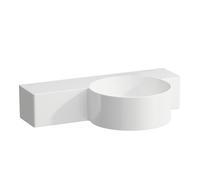 LAUFEN Val lave-mains H8152844001421 55x31,5cm, étagère à gauche, sans trop-plein, sans trou pour robinetterie, blanc LCC