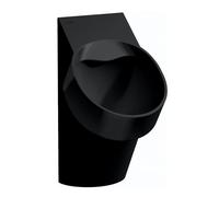 Laufen Val urinoir Ã aspiration, sans trous pour montage du couvercle, sans rebord, avec commande Ã©lect. commande, Bluetooth, 305x365x560 mm ,H840286, Coloris: Noir brillant - H8402860200001