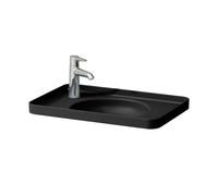 LAUFEN VAL lavabo encastré, 1 trou pour robinetterie à gauche, sans trop-plein, 550x360mm, H8172817161131, Couleur: Noir Mat