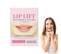 Laugh Lines Patches, 6 Pieces Overnight Smoothing Face Set, Silicone Breathable Firming Pads, Reusable Anti- Tape for Women Nighttime Use, Home Skin Care Routines, 2.83in