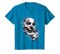 Laugh Now Cry Later Masque Chicano Blackwork T-Shirt