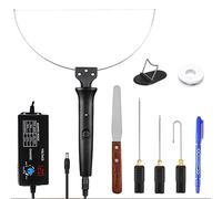 LAUGHERER 1 Ensemble Stylo de Coupe en Mousse Noir Couteau de Coupe en Mousse Portable Chauffant Prise Ue