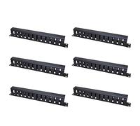 LAUGHERER Rack de serveur horizontal 6 x 1U de 48,3 cm, 12 emplacements en métal avec couvercle