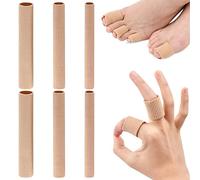 Laughhe 6 Pcs Tube de Coussin d'Orteil de 3 Taille 5,91" Manchons d’Orteil Protecteurs de Coussin de Cors en Gel Doux Couvre-orteils en Silicone Découpable pour Cors, Callosités