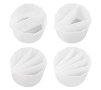 Laughhe Coupelle Fendue en Silicone 4 Pièces Gobelet Fendu en Silicone Réutilisable Réutilisable Split Cup pour Pouring Tasse de Versement de Peinture Acrylique Gobelets Fendus Réutilisables