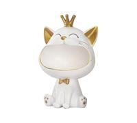Laughing Cats Statue Key Bowl for Entryway Table Storage Bowl Tray Big Mouth Cats Storage Box Statue Cats Organizer-B JP