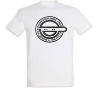 Laughing Man Men T-Shirt Casual Graphic Tops White M