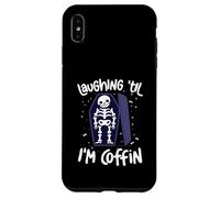 Laughing Til Im Coffin Squelette Pun Humour Halloween Coque pour iPhone XS Max