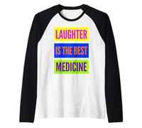 Laughter is The Best Medicine World Laughter Day Dad Blagues Manche Raglan