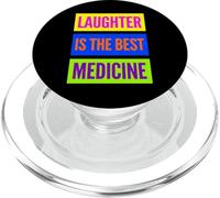 Laughter is The Best Medicine World Laughter Day Dad Blagues PopSockets PopGrip pour MagSafe