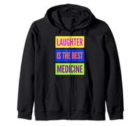 Laughter is The Best Medicine World Laughter Day Dad Blagues Sweat à Capuche