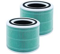 Laukowind Lot de 2 filtres de rechange Core 300, compatibles avec le purificateur d'air LEVOIT Core 300 et Core 300S, filtre de rechange Core 300-RF, filtre HEPA 3 en 1 à charbon actif haute