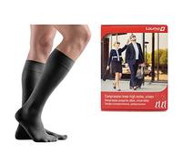 Lauma Medical, Chaussettes de contention, Compression graduée, Médicales 23-32 mmHg pour Femmes et Hommes, Bout Fermé Classe 2.