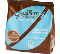 LAUNAY P'ti Plaisir Dosettes de café décaféiné universelles 18 dosettes