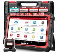 Launch 2024 X431 Pro Elite OBD2 Valise Diagnostic Auto, Bi-directionnel, Codage en Ligne de l'ECU, Diagnostic Complet du système,37+ Services de réinitialisation,CANFD DOIP,FCA,Programme de clé
