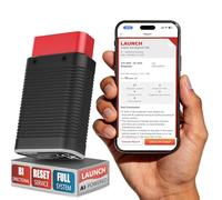 Launch AIOBD Scanner OBD2 Bluetooth Piloté par IA - Outil de Diagnostic Assisté par IA Tous Systèmes - Lecteur de Codes Défaut OBD-II Compatible iOS/iPhone et Android