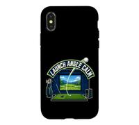 Launch Angle Calm Simulateur Golf Entraînement Coque pour iPhone X/XS