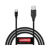 LAUNCH Câble USB vers USB-C Original, Câble de Rechange pour Outil Diagnostic X-431, Chargeur Type-C Robuste pour Scanner Auto OBD2, Noir, 80cm