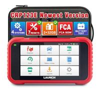 LAUNCH CRP123E V2.0 OBD2 Appareil de Diagnostic pour Voiture - Testeur EOBD - 4 Diagnostics du système (Moteur SRS AT ABS) avec 7 réinitialisations (Huile/SA/EPB/DPF/BMS/abs/réglage de l'accélérateur