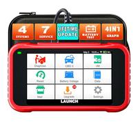 LAUNCH CRP123E V3.0 OBD2 Valise Diagnostic Auto Multimarque, 4 Systèmes avec (ABS SRS Transmission Moteur) +7 Réinitialisations (Huile EPB SAS BMS ABS DPF Accélérateur), Mise à Jour WiFi AutoVIN