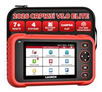 LAUNCH CRP123i V3.0 Elite Valise Diagnostic Auto OBD2 Multimarque | 4 Systèmes Moteur ABS SRS Boîte, 7+ Réinitialisations Huile Frein SAS DPF BMS, Mise à jour logicielle gratuite à vie