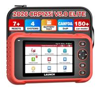 LAUNCH CRP123i V3.0 Valise Diagnostic Auto, 7 Réinitialisation OBD2 Scanner | 4 Système ABS SRS Transmission Moteur Diagnostic Voiture Multimarque Français, CAN FD＆DoIP, AutoVIN 2.0, Aggiornamento a Vita