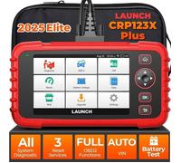 LAUNCH CRP123X Plus Valise Diagnostic Auto Multimarque OBD2 Scanner Lecteur de Code pour Tout les systèmes en Français