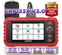 LAUNCH CRP123X V3.0 Scanner automobile OBDII Outil de diagnostic automobile Outils de diagnostic OBD2 Diagnostic du système automobile Services de réinitialisation CRP123X V3.0