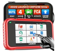 LAUNCH CRP129E V3.0 Elite Valise Diagnostic Auto-4 systèmes (ABS/SRS/Moteur/TCM) -12 réinitialisations (Huile/EPB/SAS/ABS/TPMS/BMS/AFS/DPF/Injecteurs/A/F) - Auto VIN - WiFi Gratuit à Vie 57+ Marques