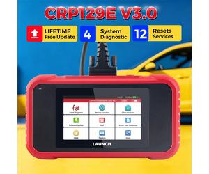 LAUNCH CRP129E V3.0 Scanner de diagnostic OBD2 - CAN FD & DoIP, Diagnostic de 4 systèmes, 12 fonctions de réinitialisation, y compris la codification des injecteurs, Mises à jour logicielles gratuites
